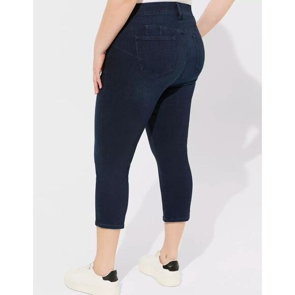 Torrid Crop Bombshell Skinny Premium Stretch High-Rise Jean Size 20 NWT - Picture 3 of 16
